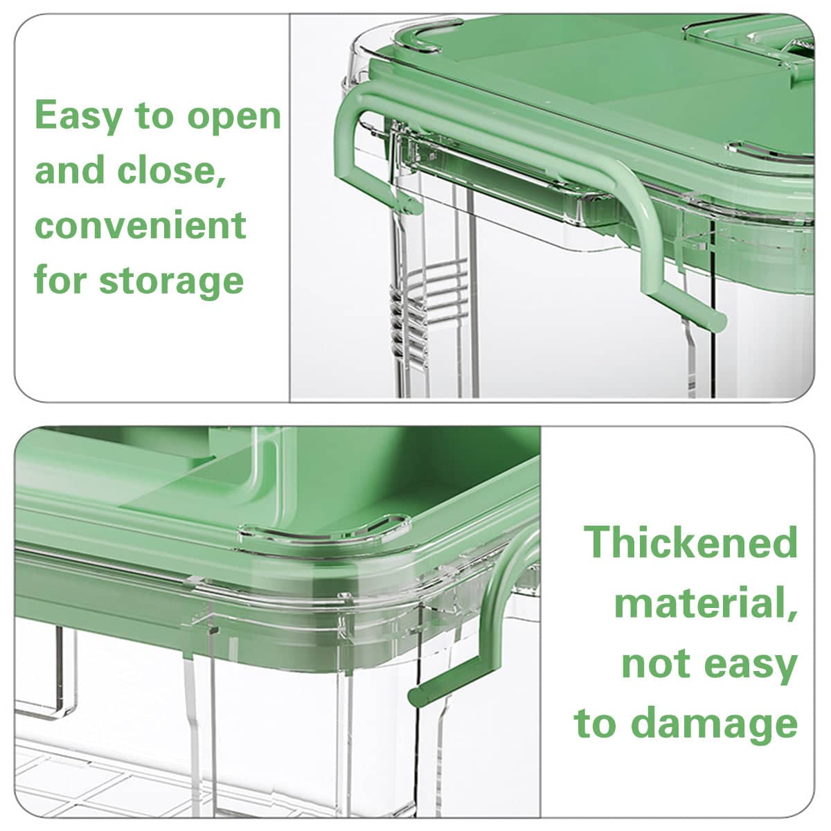 Medicine Storage Box with Carry Handle - White, Small (23.4 x 16.8 x 13.5 cm) - view 5