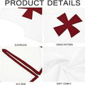Medieval Knight Tunic Costume - White and Black, Size 3XL (Bust 128 cm, Length 128.5 cm) - view 5
