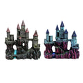 Medieval Resin Castle Aquarium Ornament with Hiding Openings - Red Roof Castle - view 3