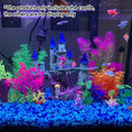 Medieval Resin Castle Aquarium Ornament with Hiding Openings - Red Roof Castle - view 5