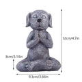 Meditation Dog Ornament Resin Figurine for Home Office Zen Decor - view 3