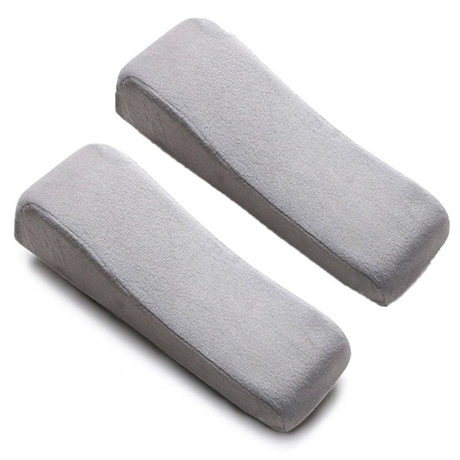Memory Foam Armrest Pads for Office Chairs, Pack of 2 - Grey