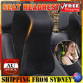 Memory Foam Car Headrest Neck Support Cushion, 32 x 23 cm - Black
