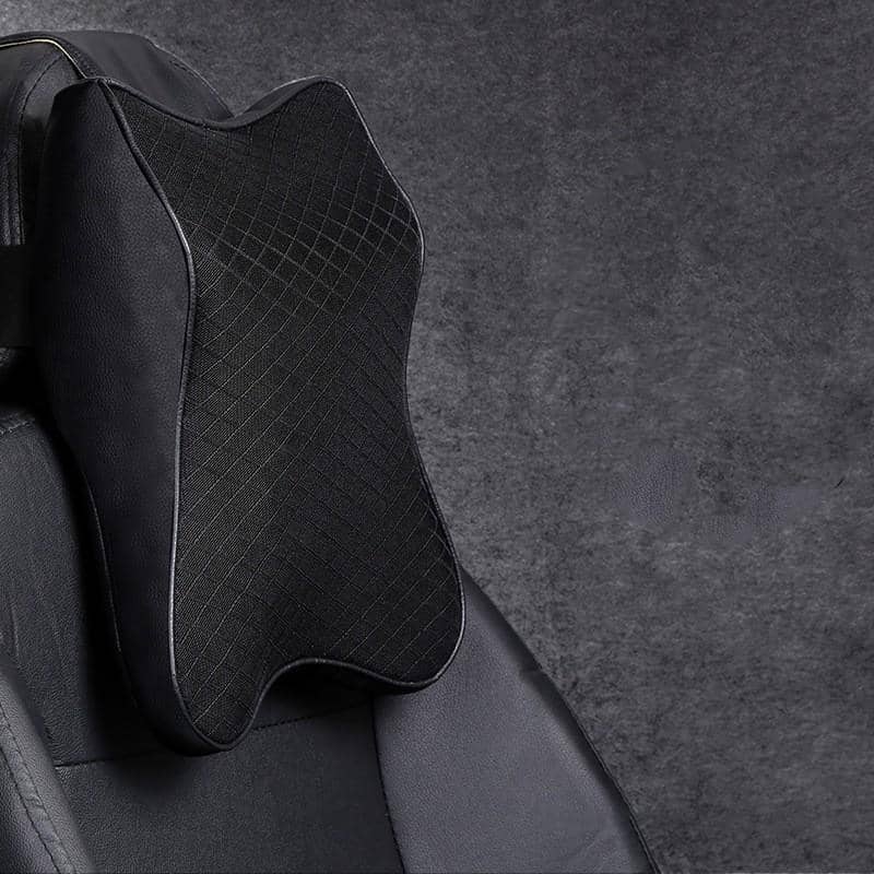 Memory Foam Car Headrest Neck Support Cushion, 32 x 23 cm - Black - view 4