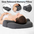 Memory Foam Cervical Pillow, Ergonomic Neck Support, Dark Grey