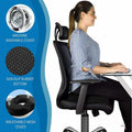 Memory Foam Donut Seat Cushion, Non-Slip Mesh Cover, 40 x 33 x 7 cm - view 4