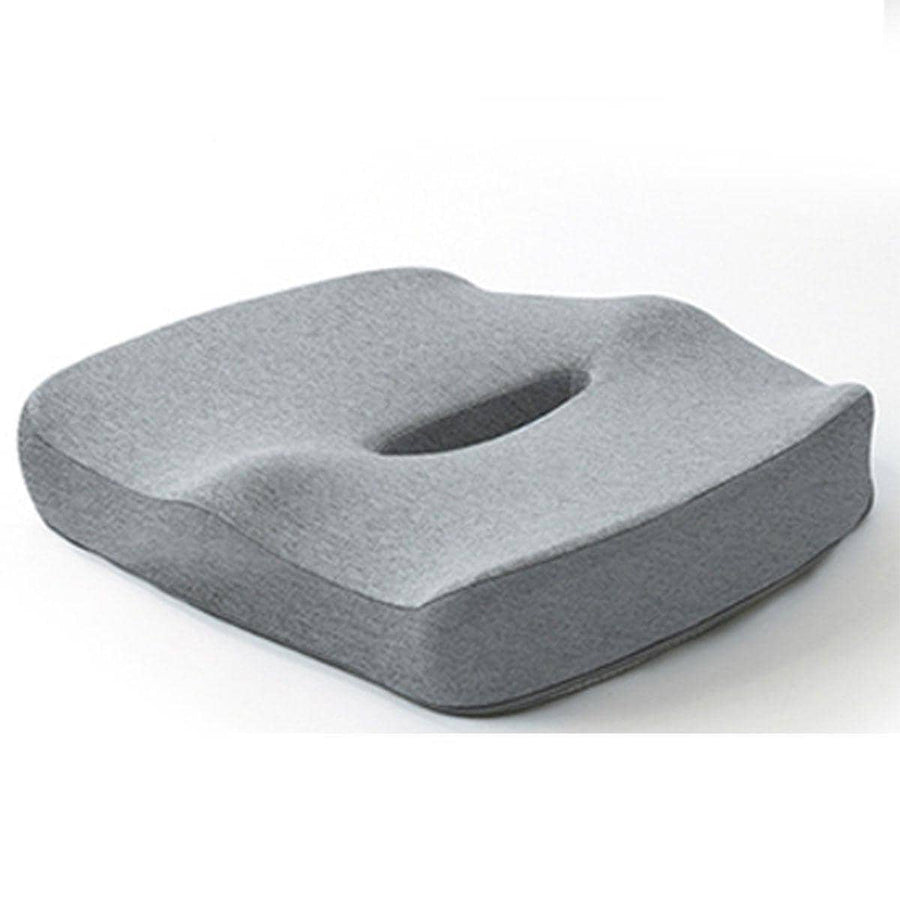 Memory Foam Seat Cushion for Office and Car - Grey