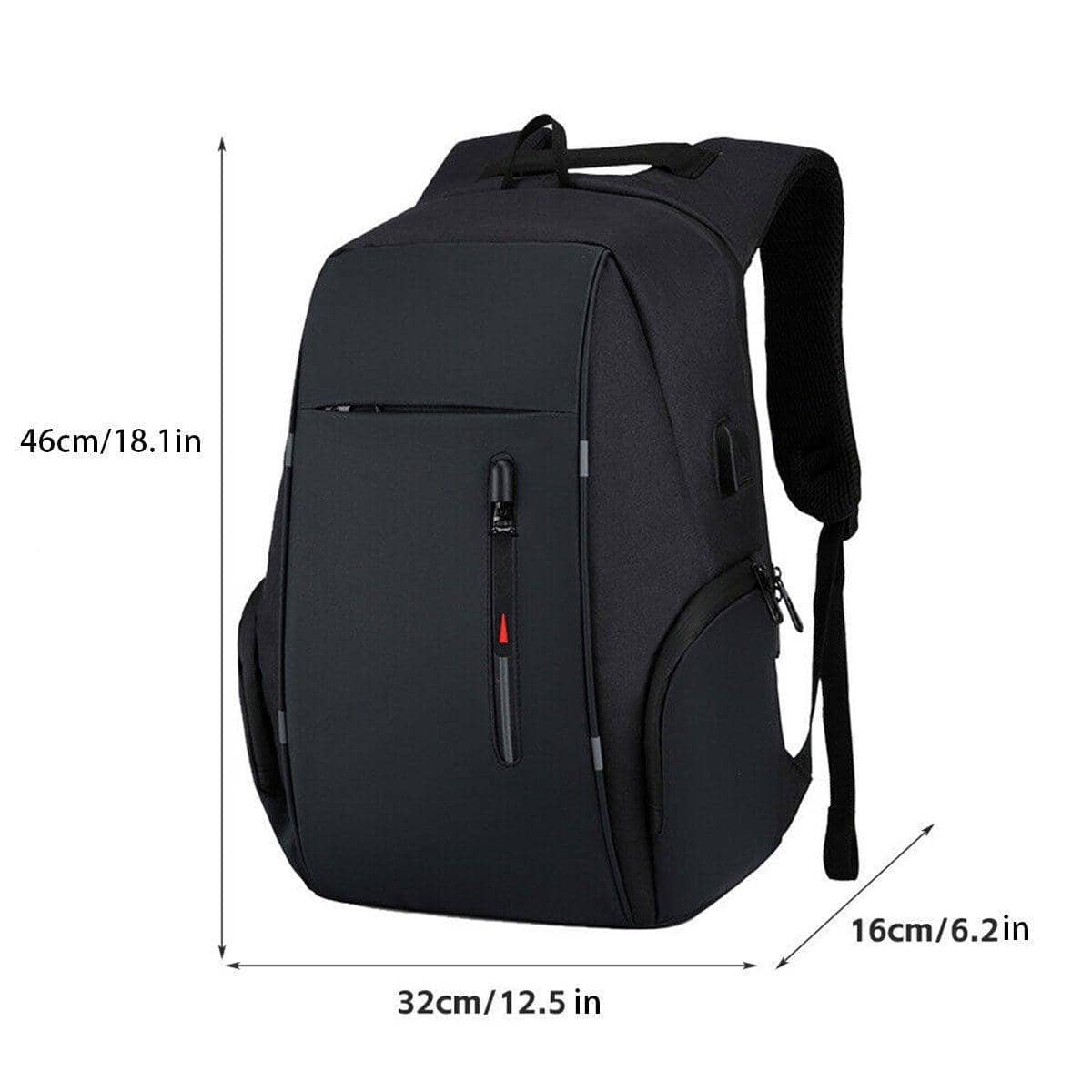 Men's Business Laptop Backpack, Anti-Splash Computer Bag with USB Port, Fits 15.6 in (39.6 cm) Laptop - view 3