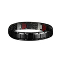 Men's Magnetic Metal Bracelet, Detachable Design - Black