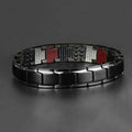 Men's Magnetic Metal Bracelet, Detachable Design - Black - view 5