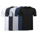 Men's Plain Cotton T-Shirt - Grey, 3XL (Length 80 cm, Chest 63 cm) - view 3