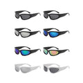 Men's Polarised Sports Sunglasses - Pink Frame, Multicolour Mirror Lens - view 3