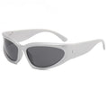 Men's Polarised Sports Sunglasses - Silver Frame, Black Lens
