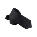 Men's Skinny Satin Necktie - Black