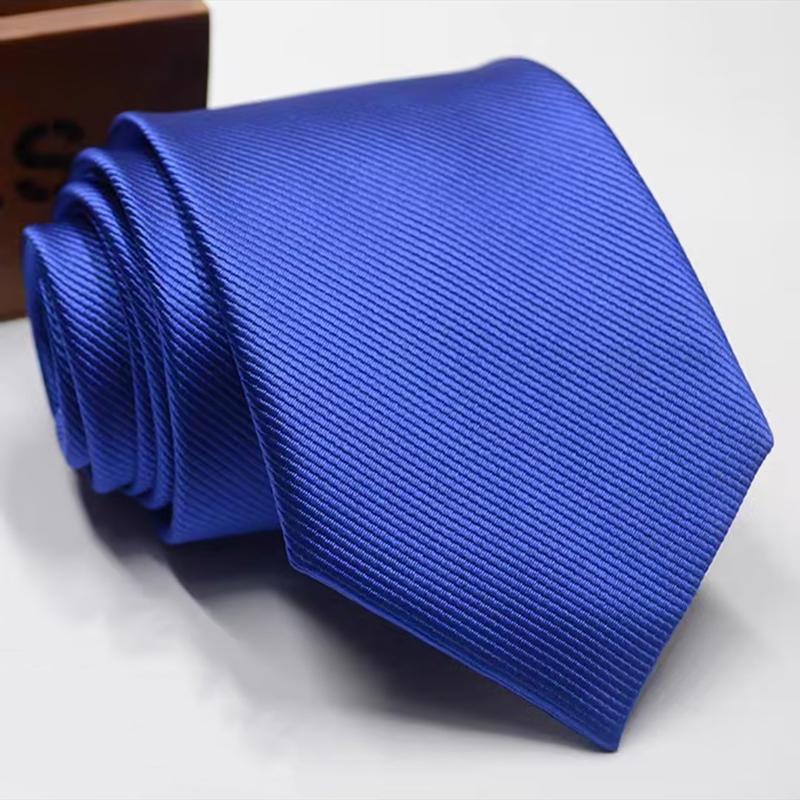 Men's Skinny Satin Necktie - Black - view 4