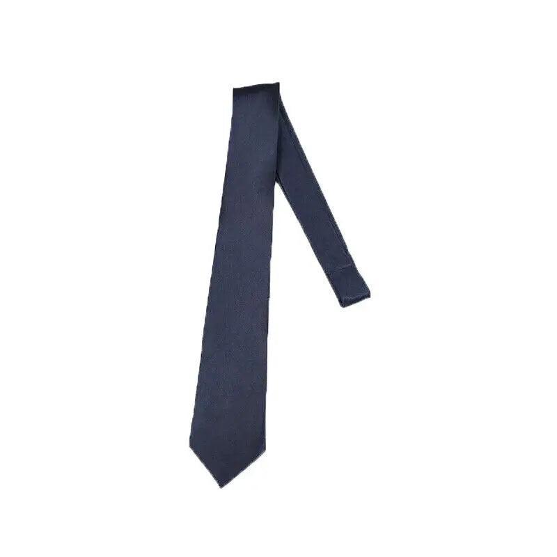 Men's Skinny Tie Handmade Satin 145 x 5cm - Navy