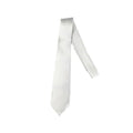 Men's Skinny Tie Handmade Satin 145 x 5cm - White