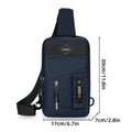 Men's Waterproof Crossbody Sling Bag - Dark Green - view 4