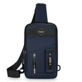 Men's Waterproof Crossbody Sling Bag - Navy Blue