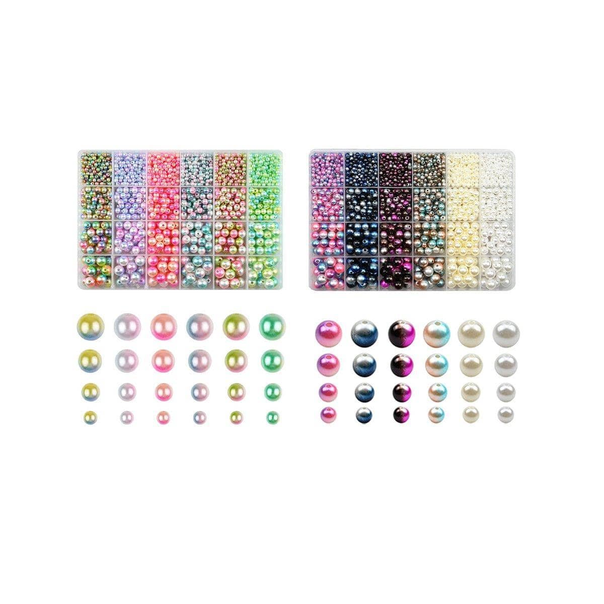 Mermaid Faded Colour Pearl Bead Set, 1890 Pieces - Pastel Rainbow - view 3