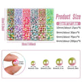 Mermaid Faded Colour Pearl Bead Set, 1890 Pieces - Pastel Rainbow - view 4