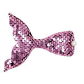 Mermaid Glitter Hair Clips, Fish Tail Duckbill Barrettes - Pink, 2 Pack