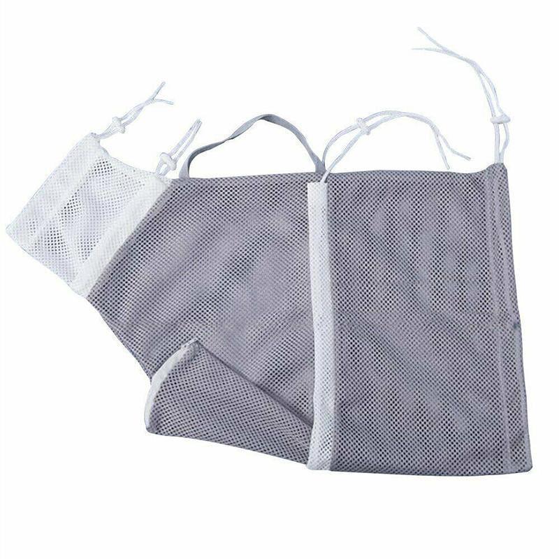Mesh Cat Grooming Bath Bag for Washing and Nail Trimming - Grey