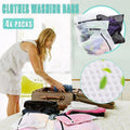 Mesh Laundry Wash Bags, Set of 4, 30 x 40 cm and 40 x 50 cm