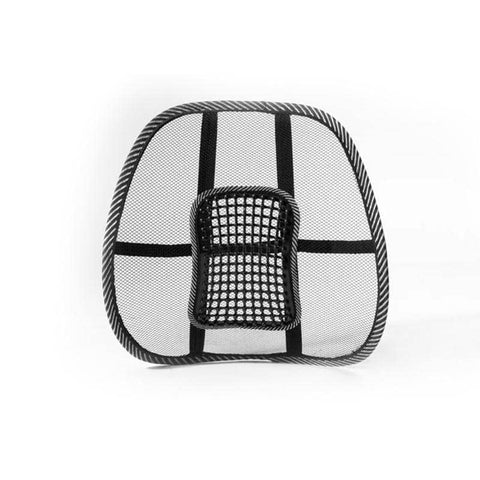 Mesh Lumbar Support Cushion, 2 Pack - Black, 47 x 39cm - view 2