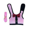 Mesh Rabbit Harness and Leash Set - Pink, Size L (Chest 35-40 cm)