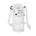 Mesh Water Bottle Holder Bags with Shoulder Strap - White, Pack of 4