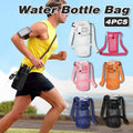 Mesh Water Bottle Holder Bags with Shoulder Strap - White, Pack of 4 - view 2