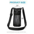Mesh Water Bottle Holder Bags with Shoulder Strap - White, Pack of 4 - view 4