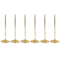 Metal Ballpoint Desk Pens with Plum Blossom Base - Gold, Pack of 6