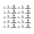 Metal Bulldog Clips, 30 Pack, Mixed 31 mm, 50 mm and 75 mm - view 2