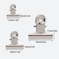 Metal Bulldog Clips, 30 Pack, Mixed 31 mm, 50 mm and 75 mm - view 3