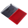 Metal Case Stamp Pad for Rubber Stamps, 56 x 90 mm - Red