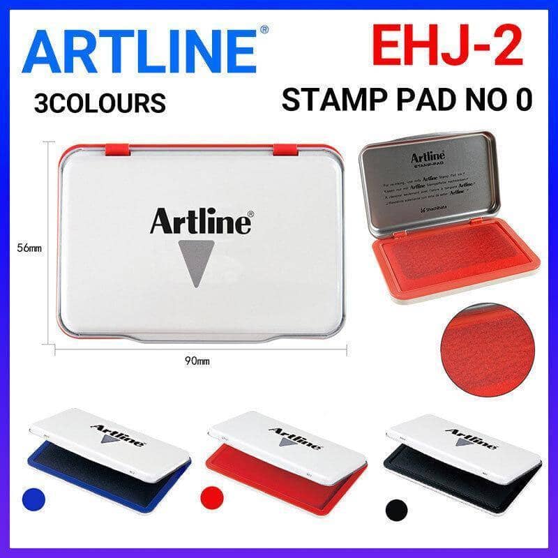 Metal Case Stamp Pad for Rubber Stamps, 56 x 90 mm - Red - view 2