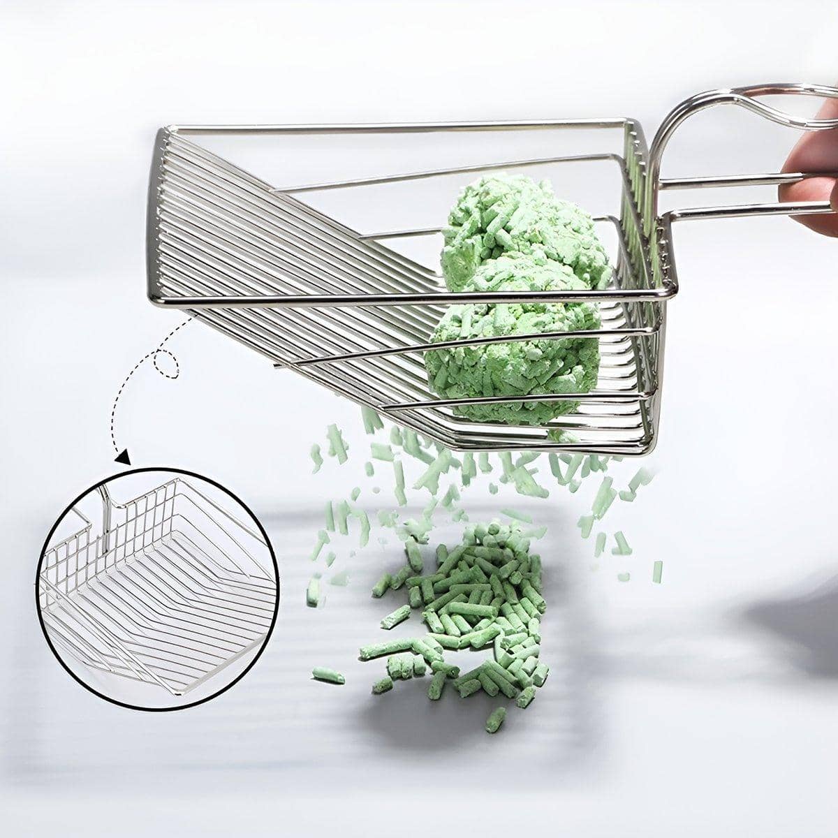 Metal Cat Litter Scoop with Full Sifting Design, 34 cm - view 4