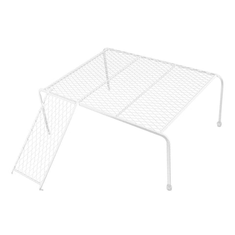 Metal Chicken Feeding Platform with Ramp - White, Small (S)