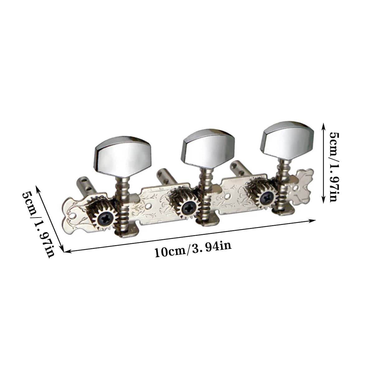 Metal Classic Guitar Tuning Pegs Machine Heads, Pack of 2 - view 3