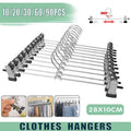 Metal Clip Hangers for Trousers, Skirts and Pants, Non Slip - Pack of 10 - view 2