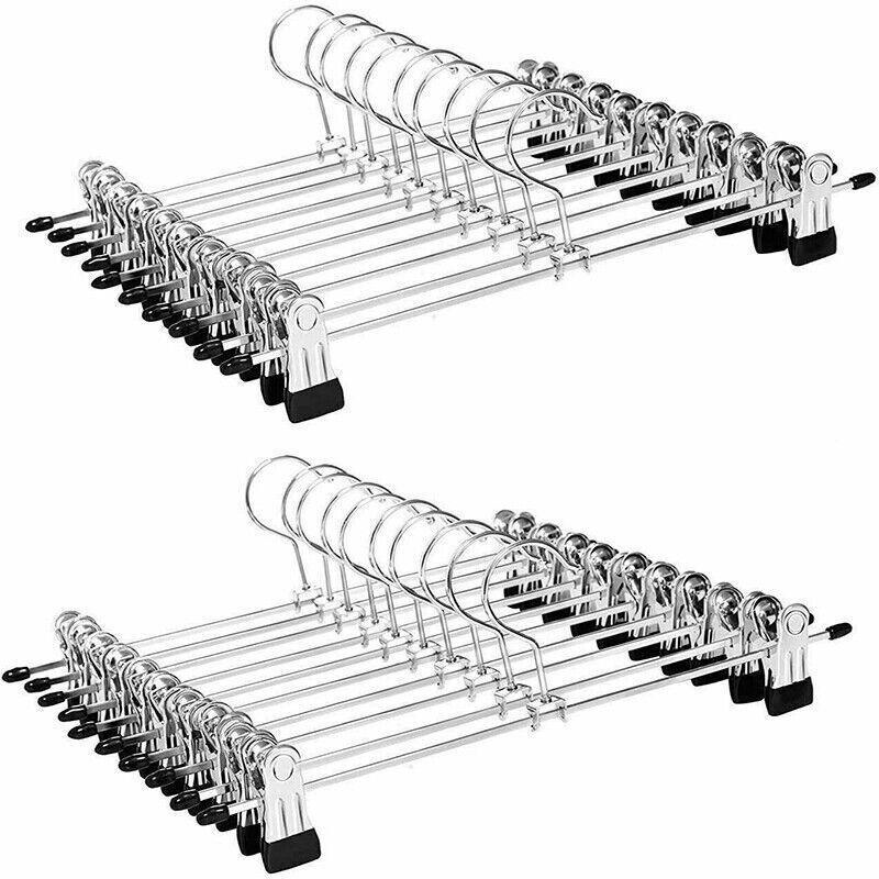 Metal Clip Hangers for Trousers, Skirts and Pants, Non Slip - Pack of 30 - view 4