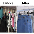 Metal Clip Hangers for Trousers, Skirts and Pants, Non Slip - Pack of 60 - view 3