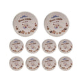 Metal Cookie Tin Box, Round Biscuit Gift Tin Pack of 10 - Brown Dessert