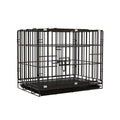 Metal Dog Crate with Pull-Out Tray - Black, Small (50 x 32 x 38 cm)