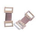 Metal Elastic Bandage Clips for Compression Wraps - Brown, Pack of 5