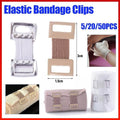Metal Elastic Bandage Clips for Compression Wraps - Brown, Pack of 5 - view 2
