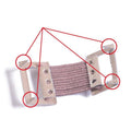 Metal Elastic Bandage Clips for Compression Wraps - Brown, Pack of 5 - view 5