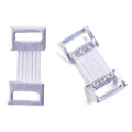 Metal Elastic Bandage Clips for Compression Wraps - White, Pack of 5